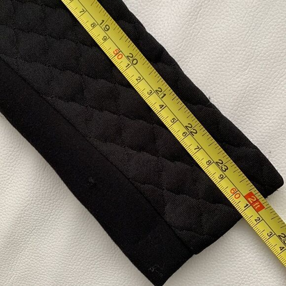 GILI Quilted Jacket Lace Faux Leather Trim Size 4 - Picture 11 of 12